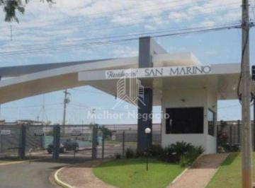 Terreno · 300m² · 1 Quarto · 1 Vaga · Terreno à Venda com 300M² em Rio das Pedras - Sp - Condomínio Residencial San Marino.