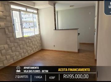 Apartamento · 45m² · 2 Quartos · 1 Vaga · APARTAMENTO COM FINO ACABAMENTO NO MELHOR CONDOMINIO DO VILA DAS FLORES - 2 QUARTOS