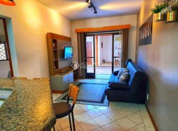 Apartamento · 95m² · 2 Quartos · 2 Vagas · Auxiliadora Predial aluga, apartamento 2 dormitórios, 1 banheiro social, area externa com churrasq