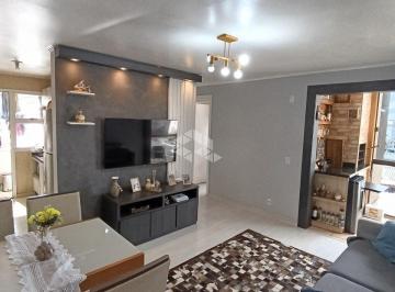Apartamento · 55m² · 2 Quartos · 1 Vaga · APARTAMENTO SEMI MOBILIADO COM CHURRASQUEIRA E GARAGEM COBERTA