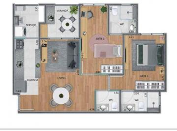 Apartamento · 72m² · 2 Quartos · 1 Vaga · Apartamento para venda em Parque Da Represa de 72.00m² com 2 Quartos, 2 Suites e 1 Garagem