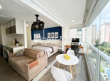 Apartamento · 36m² · 1 Quarto · 1 Vaga · Belíssimo apto no NY SP BROOKLIN  (reformado, decorado e equipado - pronto para morar)