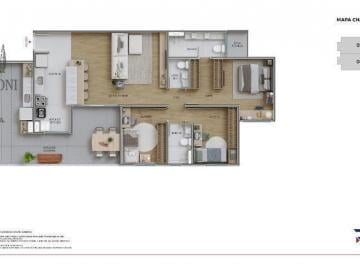 Apartamento · 96m² · 3 Quartos · Cobertura para venda em Parque Prado de 96.04m² com 3 Quartos e 1 Suite