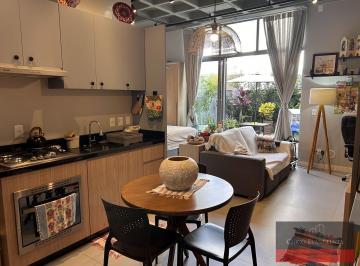 Apartamento · 70m² · 1 Quarto · 1 Vaga · Studio Garden Semimobiliado - Com Garagem - Elevador - Piscina - Lavanderia !