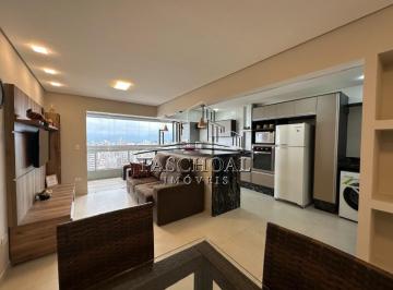 Apartamento · 77m² · 2 Quartos · 2 Vagas · Maravilhoso Apartamento Alto Padrão no Boqueirão, Praia Grande - 2 Quartos e Vista para o Mar