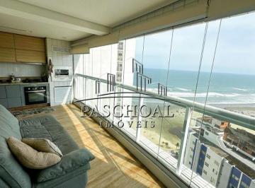 Apartamento · 80m² · 2 Quartos · 1 Vaga · 2 QUARTOS SENDO 1 SUÍTE COM VISTA MAR DEFINITIVA NO BOQUEIRÃO EM PRAIA GRANDE ANDAR ALTO