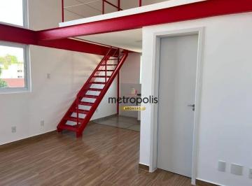 Loft · Apartamento com 1 dormitório para alugar, 53 m² por R$ 2.690,00/mês - Vila São Pedro - Santo André/S