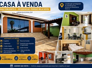 Casa de 2 quartos, Águas Claras · Casa à Venda no SHA Conjunto 6 | 2 Quartos | Escritório | Laje | Parque Bela Vista | Arniqueira DF