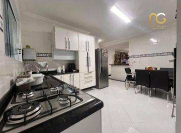 bc6fe5e76b2632ee5deedf0a969e9eba63624b80 · Sobrado com 3 dormitórios à venda, 121 m² por R$ 620.000,00 - Maracanã - Praia Grande/SP