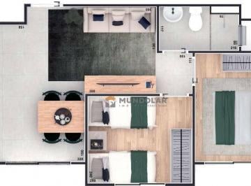 e9b54ab8ffc2a29bdc7744e57accb2c81cebe612 · Apartamento com 2 dormitórios à venda, 39 m² por R$ 245.000 - Loteamento Itaboa - Campo Largo/PR