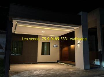 Casa de 4 quartos, Feira de Santana · Leo vende, bairro Sim, 4|4 c 2 suítes, closet, hidromassagem e goumert