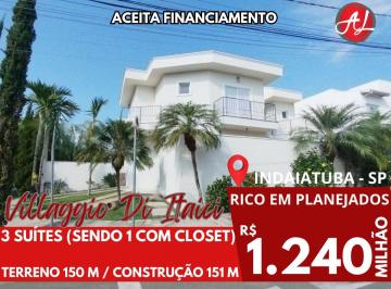 Casa de 3 quartos, Indaiatuba · Sobrado De Esquina Com 3 Suítes A Venda - Condomínio Villaggio Di Itaici - Indaiatuba - SP!
