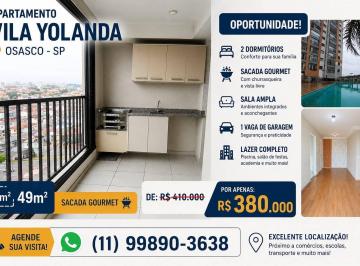 Apartamento · 65m² · 3 Quartos · 1 Vaga · Apartamento - Vila Yara - Osasco - 3 Quartos - 1 vaga