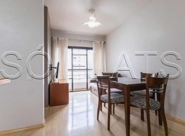 Apartamento · 35m² · 1 Quarto · 1 Vaga · Apartamento mobiliado com varanda no Jardim Paulista | 35m² | 1 vaga | Madison Plaza
