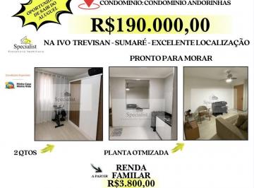 202606161605585847.png · Apartamento para Venda em Sumaré, Jardim João Paulo II, 2 dormitórios, 1 banheiro, 1 vaga