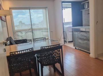 Apartamento · 42m² · 1 Quarto · 1 Vaga · Lindo duplex no International Duplex em Moema, disponível para locação, com 42m², 01 dorm e 01 vaga.