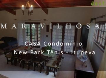 Casa · 370m² · 4 Quartos · 4 Vagas · CASA PARA VENDA NO CONDOMÍNIO NEW PARK TÊNIS ITUPEVA
