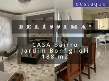 Casa · 188m² · 3 Quartos · 3 Vagas · CASA PARA VENDA NO JARDIM BONFIGLIOLI JUNDIAI