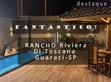 Rural · 400m² · 4 Quartos · 2 Vagas · RANCHO PARA LOCAÇÃO POR TEMPORADA NO CONDOMÍNIO RIVIERA DI TOSCANA EM GUARACI