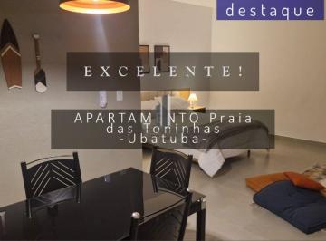 Apartamento · 35m² · 1 Quarto · 1 Vaga · APARTAMENTO STUDIO PARA VENDA NA PRAIA DAS TONHINHAS EM UBATUBA