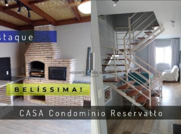 Casa · 166m² · 3 Quartos · 2 Vagas · CASA CONDOMÍNIO RESERVATTO ENGORDADOURO JUNDIAI VENDA