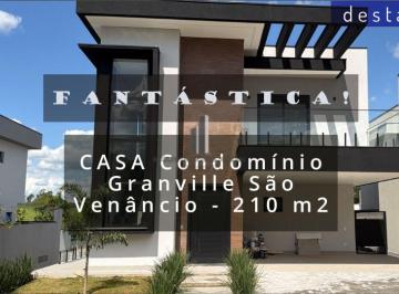 Casa · 210m² · 3 Quartos · 4 Vagas · CASA PARA VENDA NO CONDOMÍNIO GRANVILLE SÃO VENÂNCIO I ITUPEVA