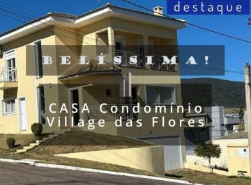 Casa · 262m² · 3 Quartos · 4 Vagas · CASA PARA VENDA NO CONDOMÍNIO VILLAGE DAS FLORES JD. NOVO MUNDOJUNDIAÍ