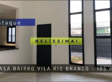 Casa · 105m² · 3 Quartos · 2 Vagas · Casa Vila para Venda em Vila Rio Branco Jundiaí-SP