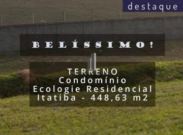 Terreno · 448m² · TERRENO CONDOMÍNIO ECOLOGIE RESIDENCIAL ITATIBA VENDA