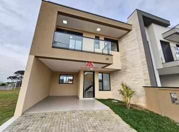 Casa · 141m² · 3 Quartos · 3 Vagas · Sobrado em Condomínio 03 Quartos e 1 suíte com 141m²- Costeira - São José dos Pinhais.