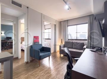 Apartamento · 30m² · 1 Quarto · 1 Vaga · Flat mobiliado na Vila Olímpia | 30m² com lazer e localização estratégica