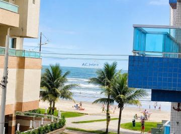 Apartamento · 35m² · 1 Quarto · 1 Vaga · Kitnet com Sacada e Vista Mar em Vila Caiçara - Mobiliada e Financia!
