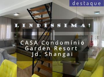 Casa · 83m² · 3 Quartos · 2 Vagas · CASA RESIDENCIAL CONDOMÍNIO GARDEN RESORT JD SHANGAI JUNDIAI VENDA