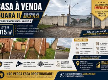 Casa de 4 quartos, Guará · Casa à Venda em Guará II - Setor de Mansões IAPI - residencial Beija-flor - Valorização Imediata