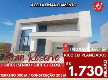 Casa de 3 quartos, Indaiatuba · Casa A Venda Com 3 Suítes - Rico Em Panejados - Condomínio Gran Reserve - Indaiatuba - SP!