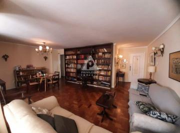 Sala · 3 Quartos em Copacabana | 115 m² | Sala 2 Ambientes com Varanda Interna – Rua Hilário de Gouveia