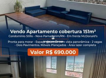 Imagem · Cobertura Duplex 151m² com Espaço Gourmet e Vista Panorâmica - Condomínio Stillo - Nova Parnamirim