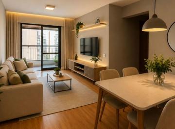 Apartamento de 2 quartos, São Paulo · Vila Nova Conceição | 71 m² reformado com vista para o Ibirapuera | 2 dorm. (1 suíte) | 2 vagas