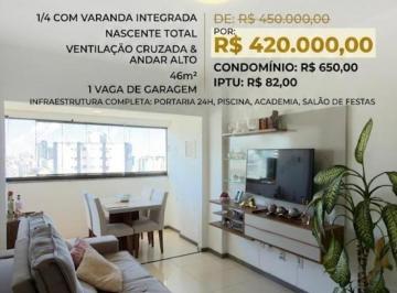 Foto 01 · Apartamento 1 quarto na Pituba, Salvador-BA - Varanda, 1 vaga na garagem e área de lazer completa!