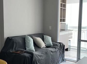 Sala · Apartamento para locação mobiliado no Condomínio Atmosphera no Jardim Ermida em Jundiaí - SP