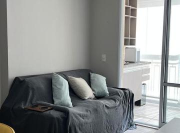 Sala · Apartamento para locação mobiliado no Condomínio Atmosphera no Jardim Ermida em Jundiaí - SP