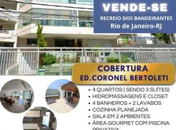 Apartamento · 294m² · 4 Quartos · 2 Vagas · Apartamento à venda - no Recreio dos Bandeirantes