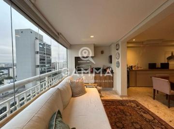 Apartamento · 141m² · 3 Quartos · 3 Vagas · Apartamento com 141m² na Vila Romana, 3 suítes, 3 vagas e varanda gourmet
