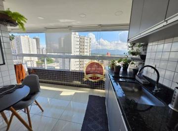 1af0a3d7a9cd0ddbc5d14d8ea6a94210ae774e8e · Apartamento com 2 dormitórios à venda, 77 m² por R$ 700.000,00 - Vila Guilhermina - Praia Grande/SP