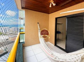 a3a1fbca3f72c2134387eb4314a17890c7f0e910 · Apartamento Frente Mar no Caiçara com Vista Permanente, 2 Quartos, Suíte com Banheira, 3 Sacadas e L