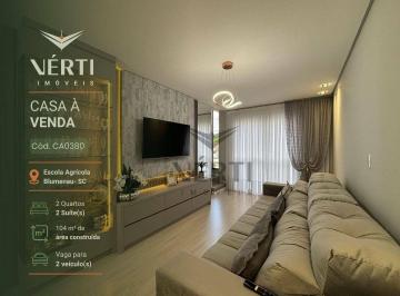 a78b70360b7e83510bd483b5c34df0ec5ffc2069 · Casa com 2 dormitórios à venda, 104 m² - Escola Agrícola - Blumenau/SC