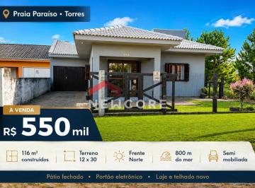 Casa · 116m² · 3 Quartos · 2 Vagas · Casa em Rua Passo Fundo - Paraíso (Distrito) - Torres/RS