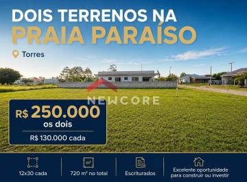Terreno · Lote em Rua Porto Alegre - Paraíso (Distrito) - Torres/RS