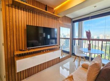 Apartamento de 1 quarto, São Paulo · Brooklin Studio Mobiliado 28m² 1 Suíte Metrô Varanda