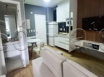 Apartamento · 44m² · 1 Quarto · 1 Vaga · Studio Mobiliado na Vila Olímpia com 44m² e Varanda Próximo à Faria Lima